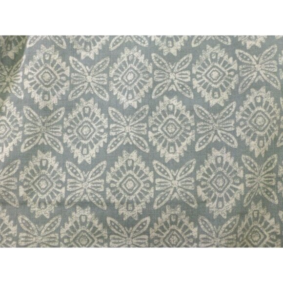 Chaps Seacoast Wash Small Chambray Woven Fairway Green Patterned Button Up Shirt - Picture 8 of 12